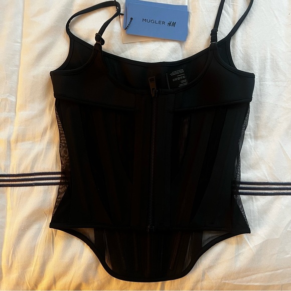 H&M Mugler Corset Top XS New with Tags - Picture 3 of 3